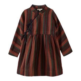 3z现货Caramel童装24秋冬女童半身裙甜美碎花百褶裙cbc连衣裙