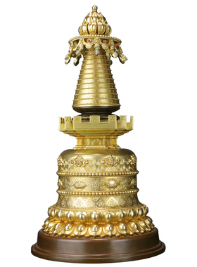 慧宝噶当塔密宗纯黄铜新品