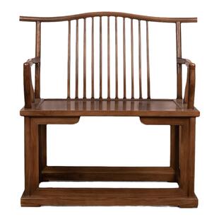 徽州木府老榆木大禅椅太师椅榫卯结构黑胡桃木打坐椅子禅修椅包邮