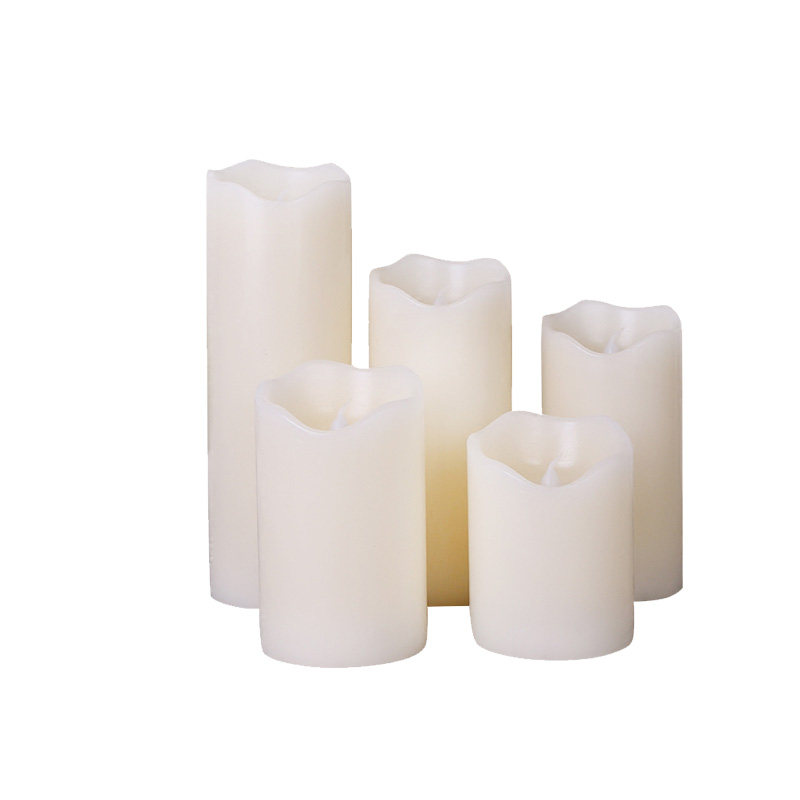 平口圆柱led电子蜡烛灯仿真假蜡烛石蜡婚庆酒吧派对供佛无烟无火
