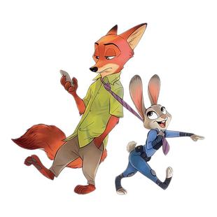 疯狂动物城狐尼克兔朱迪描绘本涂色画画儿童填简笔女孩玩具描摹书