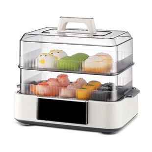 摩飞速蒸锅电蒸锅多功能家用蒸煮炖一体锅定时预约蒸汽锅蒸笼蒸箱