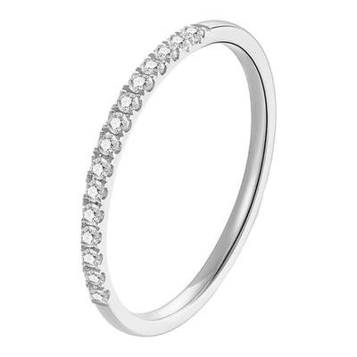 蒂芙星钻铂金PT950小清新排戒