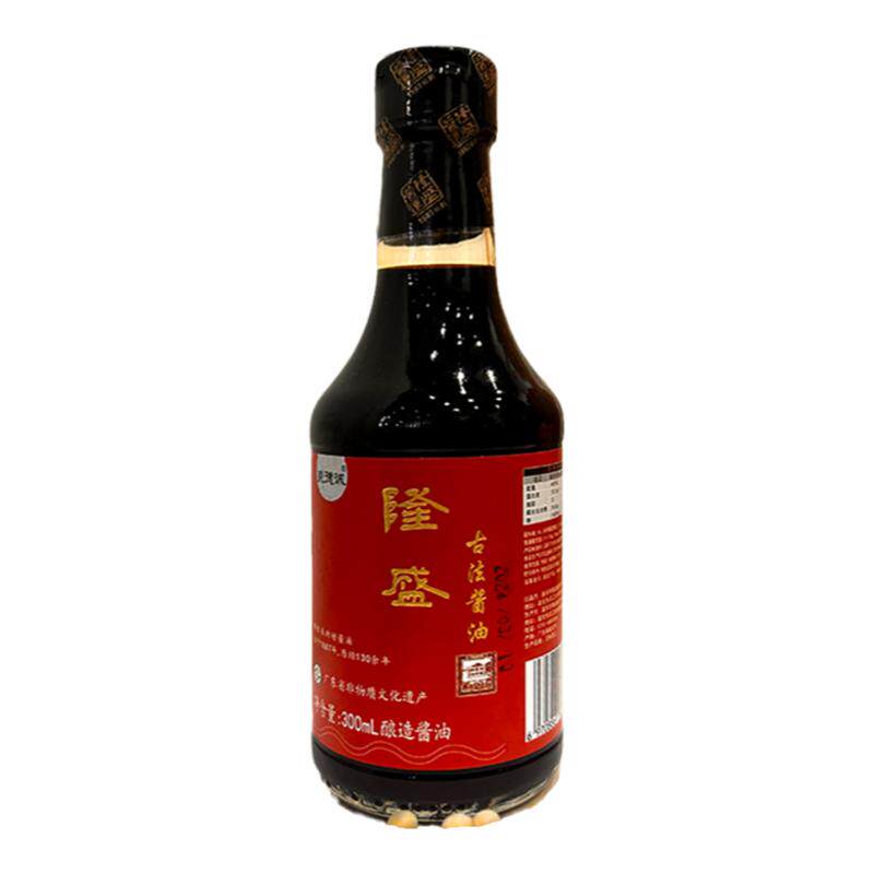 隆盛酱园古法红标酱油零添加酿造