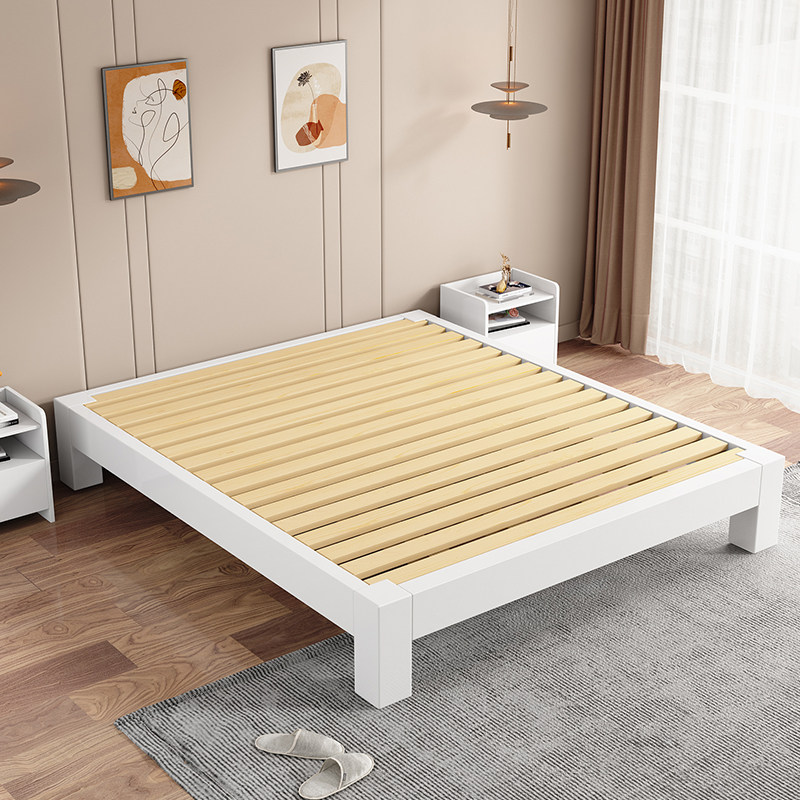 5米榻榻米床原木排骨架床1.8米日式矮床齐边床