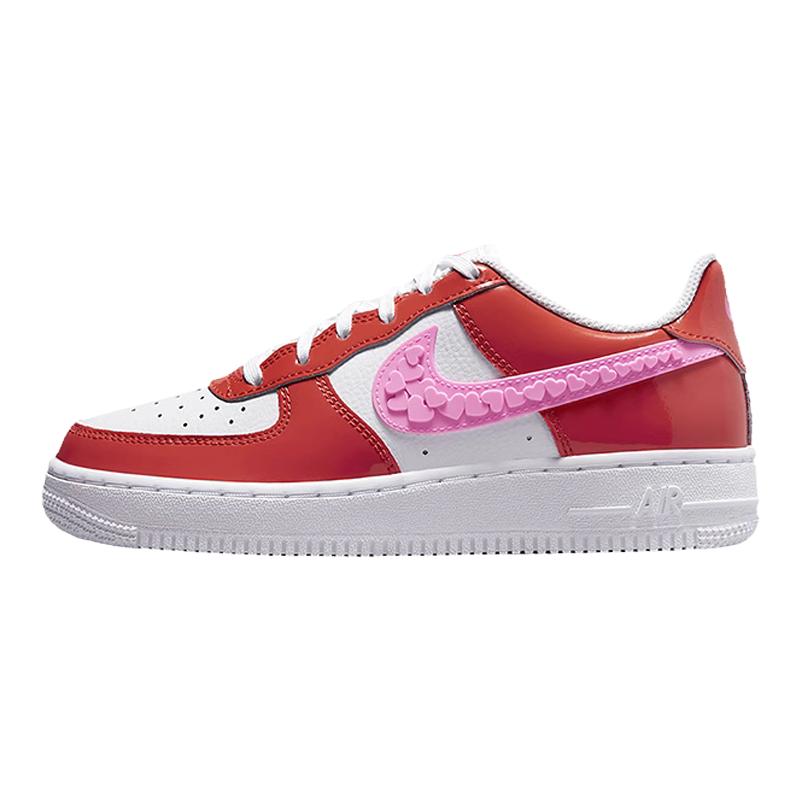 NIKE Air Force 1 Low AF1白红粉情人节空军一号板鞋 FD1031-600