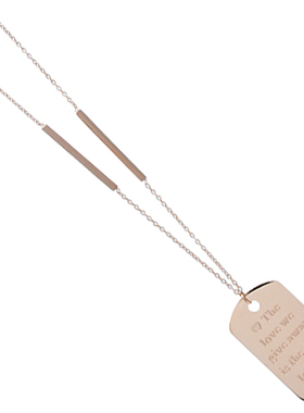 ZOXI网红百竹节方块太钢女潮项链