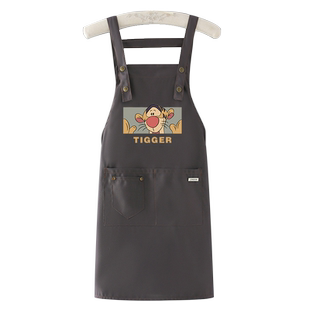 男女款加厚棉布围裙2025新款厨房家用定制工作服做饭餐饮上班专用