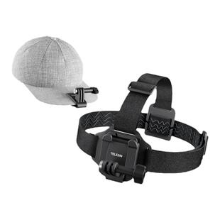 泰迅适用GoPro13/12运动相机头戴action3/4/5Pro/6大疆快拆头带骑行滑雪拍摄第一视角帽夹固定带osmo360配件