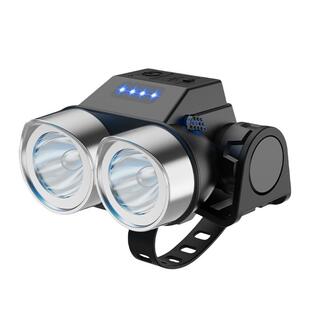 超亮自行车夜骑灯强光防水手电筒山地公路夜间照明骑行装备单车灯