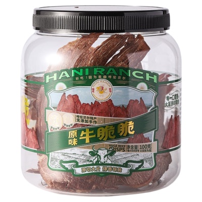 哈尼牧场高蛋白牛脆脆100g/罐