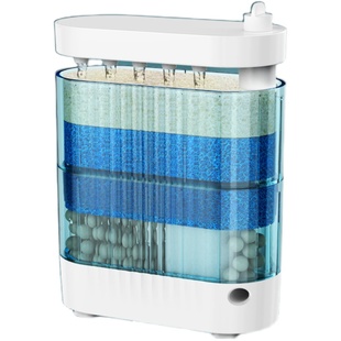 龟缸过滤器 低水位过滤器养龟净水器吸粪吸便静音乌龟专用过滤盒