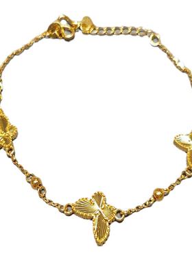 爆闪镭射蝴蝶手链女款千金感手饰