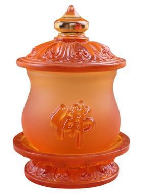 琉璃供杯佛前供奉观音莲花净水杯