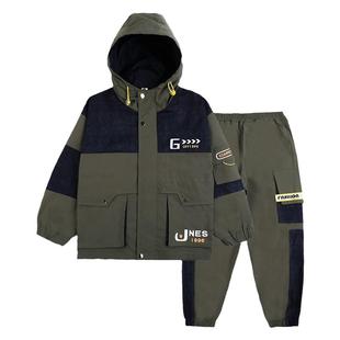 男童秋装套装2026新款春秋季中大儿童工装裤外套潮帅气时髦两件套