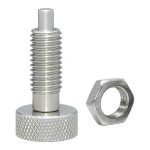 MITAS不锈钢复位旋钮柱塞滚花头握柄弹簧定位柱销螺纹分度行程销