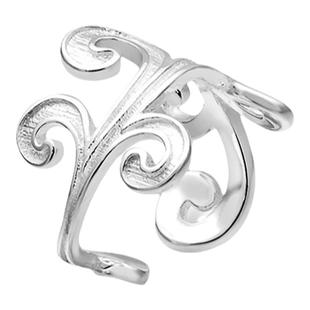 大特梵灵原创小众设计师款云卷云舒耳夹S925纯银新中式耳骨夹复古