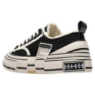 鞋子女2026新款今年流行的爆款百搭经典帆布鞋情侣增高厚底板鞋男