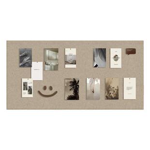 定制软木板照片墙毛毡板墙贴自粘墙板展示板ins风留言板挂墙宿舍装饰幼儿园背景主题墙愿景板图钉便签记事板