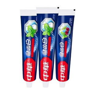 中华健齿白牙膏成人含氟家庭实惠装薄荷男女士专用官方旗舰店正品