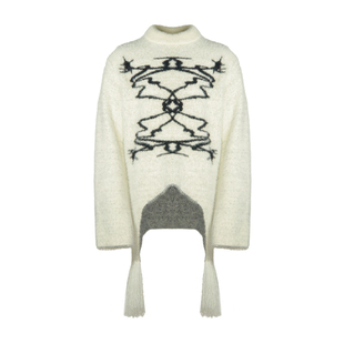 APRIORITY先验 声音的扩散仿貂毛宽松针织秋冬男女流苏慵懒风毛衣