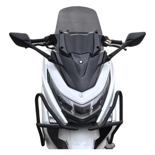 适配豪爵UHR150风挡冬季护胸挡雨板摩托车改装配件前挡风板玻璃