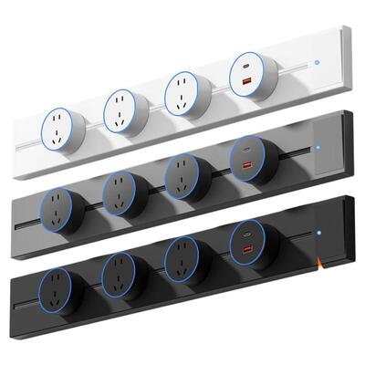 插头不打架的轨道插座带总控开关