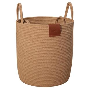 ins民宿棉绳脏衣篮编织脏衣篓高颜值衣服收纳筐子家用玩具收纳桶