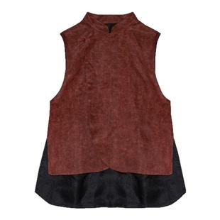 萧娘【前尘】2025夏缎龟香云纱新中式马甲桑蚕丝宽松国风马夹夏