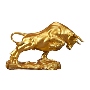 黄铜牛摆件开拓牛牛气冲天家居玄关办公室摆设装饰品开业乔迁礼品