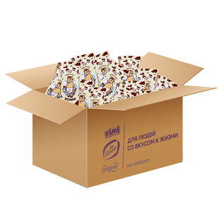 俄罗斯巧克力威化饼干进口Konti康吉大牛威化夹心网红休闲零食品