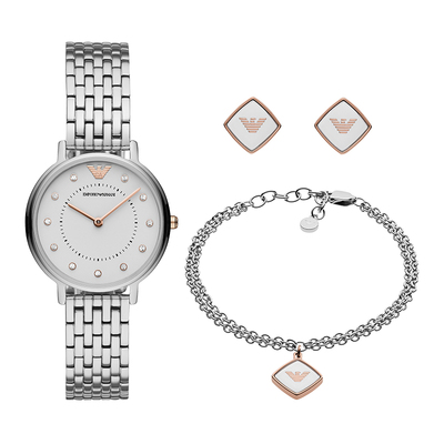 阿玛尼满天星手表手链耳钉套盒