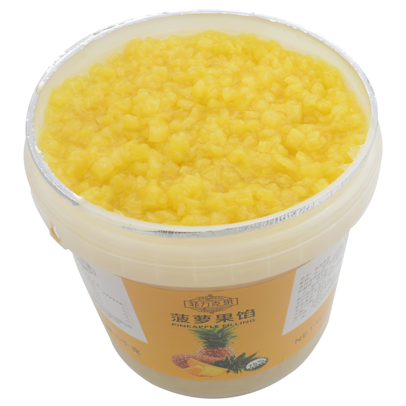菠萝果馅蛋糕面包夹心水果肉冰淇淋圣代果酱披萨烘焙原料10斤包邮