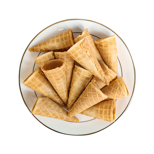 冰淇淋脆皮甜筒热奶宝迷你小脆筒蛋筒蛋糕装饰蛋托甜品烘焙商用