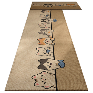 2025年新款厨房专用脚垫防油防水防滑垫家用可擦免洗地垫耐脏地毯