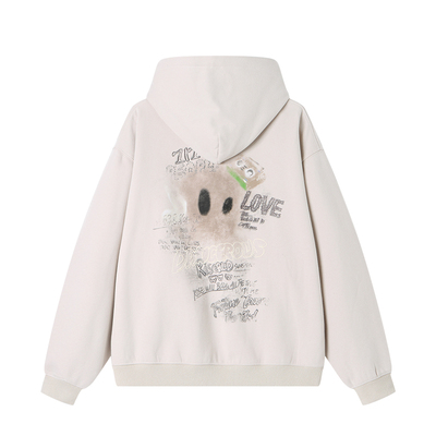 薛之谦dsp表情系列连帽卫衣开衫