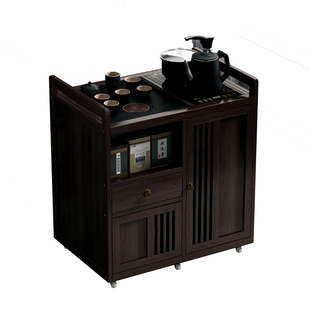 移动茶桌家用茶台烧水壶一体茶具茶水柜办公室茶盘功夫茶边几柜子
