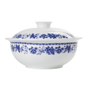 景德镇官方陶瓷无铅家用碗碟釉中彩青花瓷精致国瓷红叶餐具礼盒装