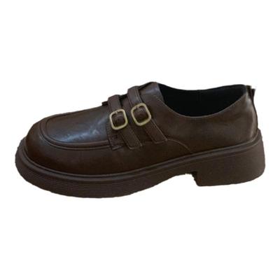 森系复古乐福鞋显脚小英伦风JK鞋