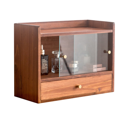 日系风复古实木收纳柜