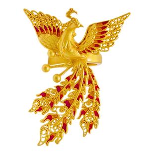 CAMIERY凤凰于飞戒指女轻奢高级感小众设计2025新款爆款求婚戒指