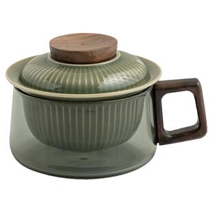 JOJO'S L. PD.紫泉涧.越窑青瓷咖啡杯茶水分离泡茶杯水杯 | 钗荆