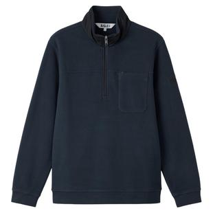 AIGLE艾高男士上衣polartec200半拉链抓绒衣打底衫秋冬季保暖内搭