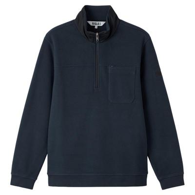 艾高男士上衣半拉链抓绒衣打底衫