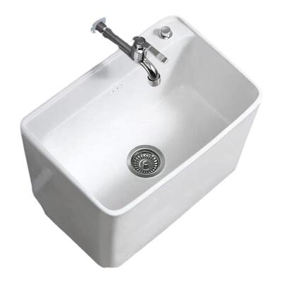 拖把池阳台陶瓷卫生间拖把池小号