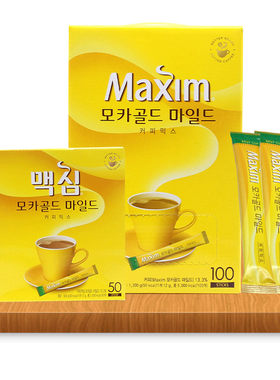 黄麦馨咖啡maxim三合一韩国麦馨