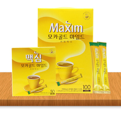 黄麦馨咖啡maxim三合一韩国麦馨