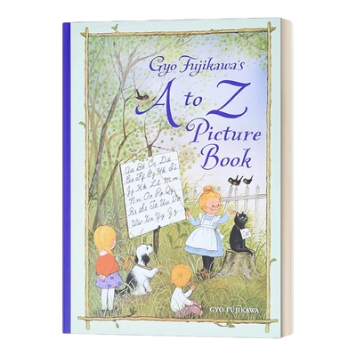 藤川行童画绘本字母 英文原版 Gyo Fujikawa's A to Z Picture Book 藤川行童画绘本字母A-Z 儿童绘本 英文版 进口英语原版书籍