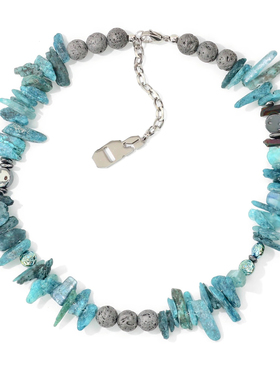 GetEmOn不规则绿松石串珠项链