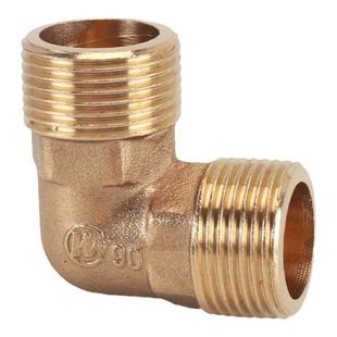 1分2分3分4分6分内丝外牙转接头90°直角弯黄铜变径水管接头配件